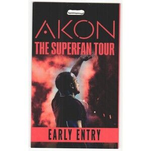 2023 Akon Laminate Pass Early Entry Superfan Tour
